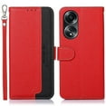 thumbnail image 1 of KHAZNEH For Oppo A58 5G/A78 5G RFID Blocking Leather Phone Case Litchi Texture Wallet Stand Cover, 1 of 5