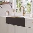 thumbnail image 4 of DV-1K0200BD 30-inch L Single Bowl Concrete Workstation Farmhouse Kitchen Sink Large Capacity Deep Dual Mount with Accessories, 4 of 4