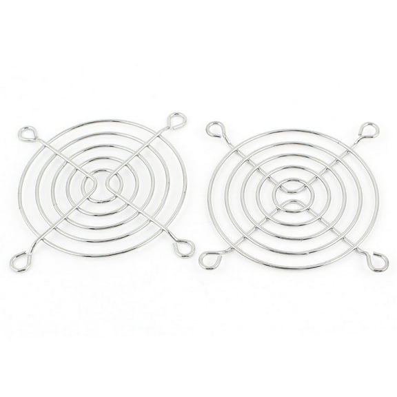 Unique Bargains 2 Pieces Metal Wire Finger Guard Protect Grill for 70mm Computer PC Cooling Fan