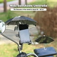 thumbnail image 6 of JTWEEN Outdoor Sun Umbrella Sunscreen Waterproof Mini Umbrella Motorcycle Mobile Phone Holder Protector Mobile Cell Phone Stands Creative Desktop Phone Holder for Beach, Bicycle, Motorcycle, 6 of 8