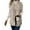 Khaki, variant on HNMKIU Women's Elegant Sleeveless Vest Jacket Casual Round Neck Outerwear Coat Soft Womens Jackets for Stylish Daily Wear Beige,L