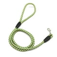 thumbnail image 1 of Striped Checkered Pet Leash, Green Dog Leash - Qyaukm 4Ft 1/3In Light Weight Strong Green Dog Leash for Small Dogs & X Small Dogs Highly Reflective Rope Puppy Leash for Casual Walk, 1 of 7