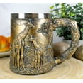 thumbnail image 5 of Ebros Giraffe And Calf Family Coffee Mug Textured With Rustic Tree Bark Design, 5 of 6
