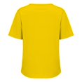 thumbnail image 4 of yunLCZ Women Shirts Women's Fashion Casual Solid Color Button Short Sleeve Top T Shirt Women's Cap Sleeve Tank Tops Yellow S, 4 of 4