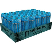 (24 Cans) Monster Ultra Blue, Sugar Free Energy Drink, 16 fl oz