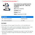 thumbnail image 2 of Front Control Arm and Ball Joint Kit - Compatible with 1997 - 2002 Ford Expedition 1998 1999 2000 2001, 2 of 2