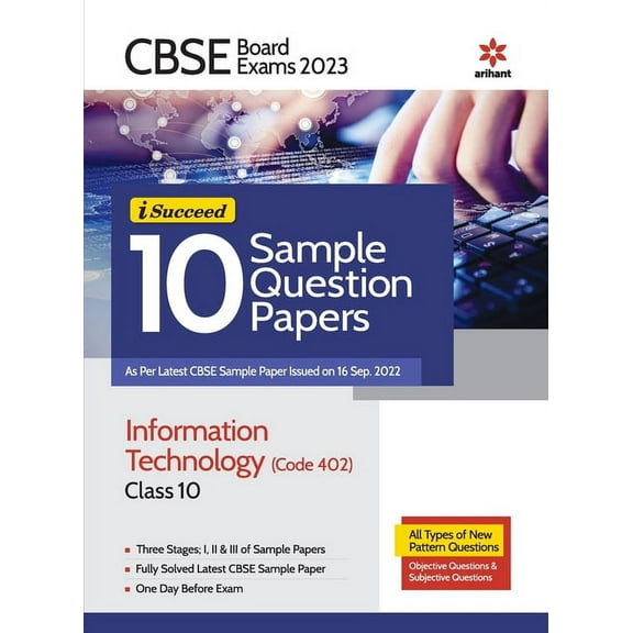 CBSE Board Exams 2023 I-Succeed 10 Sample Question Papers Information Technology (402) Class 10, (Paperback)