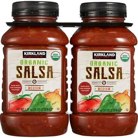 Kirkland Signature Organic Salsa  Medium  38 Ounce (Pack of 2)
