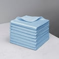 thumbnail image 1 of Nvzi 8 paños de limpieza de microfibra sin pelusa con diseño de escamas de pescado de 15,74 x 15,74 pulgadas, paños de limpieza para espejos y ventanas de vidrio,azul, 1 of 5