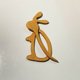 thumbnail image 1 of pstuiky Broche de madera con diseño de imagen adorable, broche para suéter, broche vintage para chal, broche de madera natural, 1 of 3