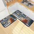 thumbnail image 7 of 2-Piece Kitchen Rugs Set Non-Slip Mats Carpet Floor for Kitchen, Bathroom (19.7"x27.6" & 19.7"x47.2") Cat by The Window, 7 of 7