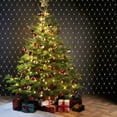 thumbnail image 3 of HESHENG Net Mesh Fairy String Decorative Lights, 200LED Outdoor Waterproof Net Lights with 8 Lighting Modes for Christmas Wedding Party Holiday Decor (9.8ft x 6.5ft, Warm White), 3 of 13