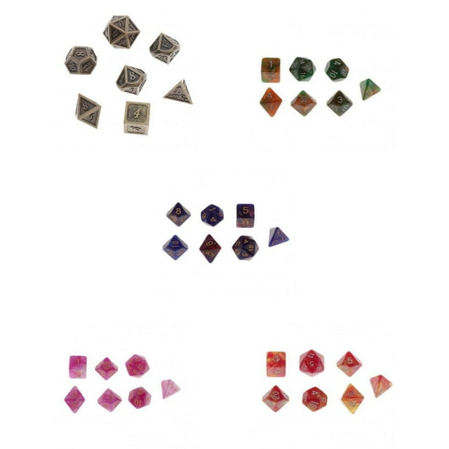 De 35 Dados De Plástico Creativos De Múltiples Caras Para Suministros De Casino De Juegos De