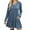 Navy(XL), variant on Aloohaidyvio Womens Long Sleeve Casual Dress Fall Ribbed Knit Sweater Crewneck Midi Dresses with Pockets
