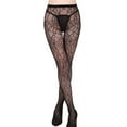 thumbnail image 1 of Collants Jacquard Extensibles en Maille Ajourée pour Femmes, Dentelle Aguichant en Résille, Collants Ajourés pour Femmes, Bas, 1 of 2