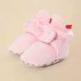 thumbnail image 2 of newwalpole Infant Baby Boy Girl Cozy Fleece Bootie Newborn Stay On Slipper Winter Warm Gripper Non-Slip Crib Shoes Light Pink for Size 5.5, 2 of 7