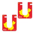 thumbnail image 4 of Soporte de Bicicleta de Equilibrio Sunnimix 2 Piezas Estante de Estacionamiento Plegable Rojo, 4 of 7
