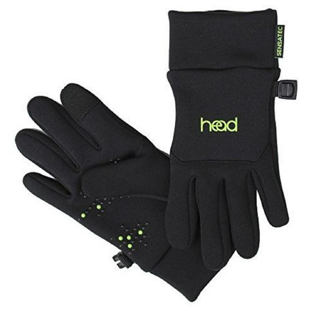 Head Kids Sensatec Touch Screen Fleece Running Mitten Gloves (Black