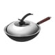 thumbnail image 4 of Sartén wok antiadherente Utensilios de cocina Sartén Wok con tapas Sartén para saltear sin revestimiento 32 cm redondo, 4 of 9