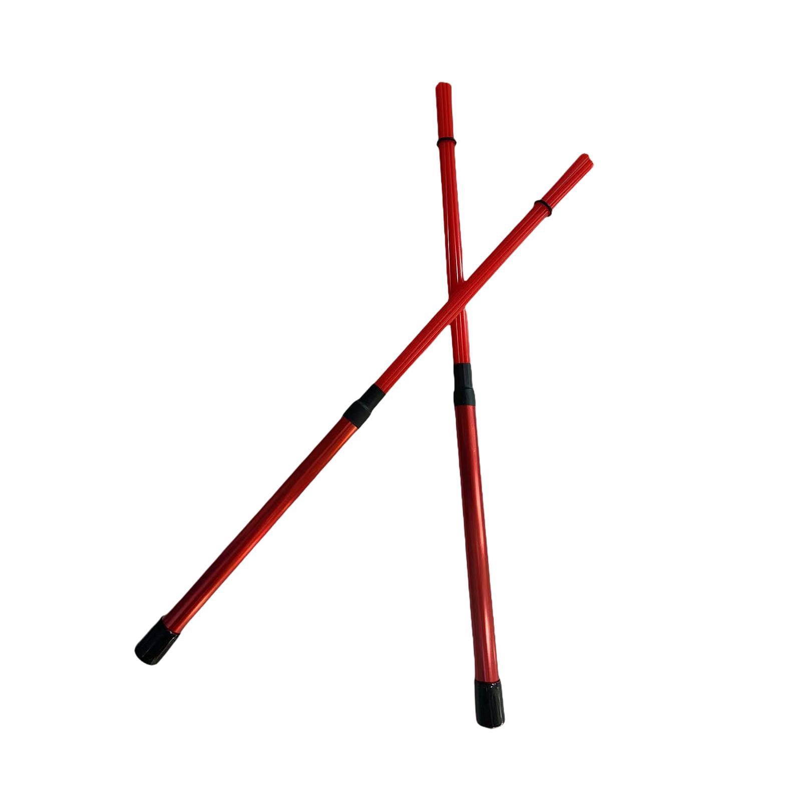 STARTIST Drum Sticks 15.75 inch Length Drum Accessories Quiet Drumsticks Drum Wire Brushes for Acoustic Performance Students Jazz Folk Red
