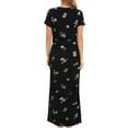 thumbnail image 3 of Women's Short Sleeve Maternity Dresses Clothes Split Pregnancy Maxi Dresses, 3 of 5