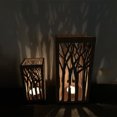 thumbnail image 4 of Candelabro para lamparilla de té, candelero de madera con forma de bosque para decoración de mesa del hogar, decoraciones para fiestas, 4 of 8