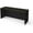 Deep Gray and Black, variant on Pemberly Row Traditional 72" Narrow Desk Shell in Deep Gray and Black