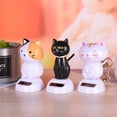 thumbnail image 5 of Cat Figurines Solar Powered Dancing Solar Shaking Head Kitten Toy Dashboard Ornament for Car Vehicle Home Office Window Decoration, 5 of 7