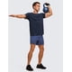 thumbnail image 3 of Camiseta CRZ YOGA ligera de manga corta para hombre azul marino grande, 3 of 5