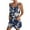 931#Navy, variant on GXIPO Jumpsuits for Women Summer Casual Floral Print Jumpsuit Shorts 2025 Adjustable Strap Overalls Wide Leg Romper Shorts with Pockets Dark Gray 2XL