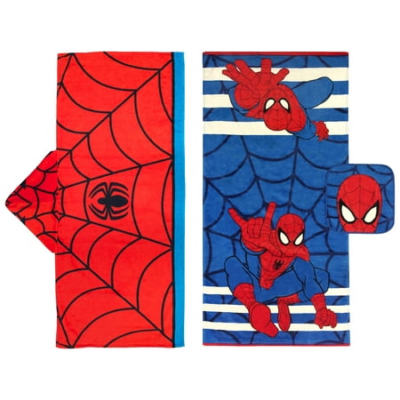 Marvel Spiderman Hooded Towel & 2PC Bath Set