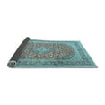 thumbnail image 2 of Ahgly Company Indoor Square Persian Light Blue Traditional Area Rugs, 8' Square, 2 of 4