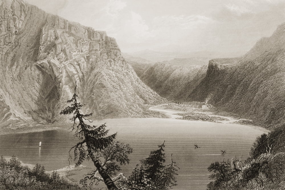 Luggela County Wicklow Ireland Drawn By WHBartlett Engraved By H Adlard From The Scenery And Antiquities Of Ireland By NPWillis And JStirling CoyneIllustrated From Drawings By WHBartlett Published Lo