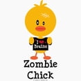 thumbnail image 3 of CafePress - Zombie Chick - Greeting Cards (Pk of 10) Glossy, 3 of 3
