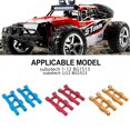 thumbnail image 2 of mmirethe RCGOFOLLOW 2pieces Aluminum Alloy Exquisite Workmanship Front Rear Upper Suspension Arm For 1/12 Rc Red, 2 of 6