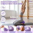 thumbnail image 3 of Pilates Ring Circle Set 18 Pcs Exercise Equipment Accessories for Women, Workouts Pilates Ball Stretching Strap for Women's Home Workouts & Beginners, 3 of 8