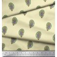 thumbnail image 3 of Soimoi Rayon Fabric Paisley Block Print Sewing Fabric Yard 42 Inch Wide, 3 of 3