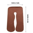 thumbnail image 3 of QUYUON Clearance Silk Pillowcase U-shaped Pregnancy Pillows Cover Washable Removable Maternity Pillows Cover Body Pillow Covers Breathable Pillowcase for Pregnant Women A, 3 of 3