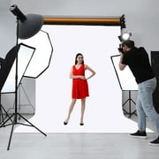 5x7ft Solid Pure White Photography Backdrop for Studio and Headshots