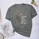 thumbnail image 2 of Camisetas de Verano de Mujer Pequeña Flor Impresa Cuello Redondo Manga Corta Superior, Verano Superior de las Mujeres, 2 of 8