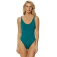 thumbnail image 3 of Red Carter Knot Side Reversible One Piece In Lagoon RCIS117820-LAG Green / Medium, 3 of 6
