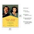 thumbnail image 2 of Gone With The Wind Motion Picture - Starring Clark Gable Vivian Leigh - Vintage Film Movie Poster c.1939 - Master Art Print 10in x 14in, 2 of 4
