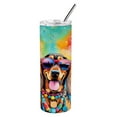 thumbnail image 4 of Doberman Pinscher Hippie Dawg Stainless Steel Skinny Tumbler 3 in x 8.25 in, 4 of 5