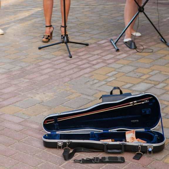 TABLZONE 1 Pair Portable Instrument Strap Black Oxford Cloth Universal Compatibility for Musicians