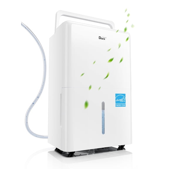DuraComfort 50 Pints Dehumidifie for Basement with Pump, 4500 Sq.Ft Energy Star for Large Rooms, Powerful Humidity Control, Easy Drainage (MAX 115 Pint at 89.6℉, RH80%)