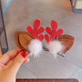 thumbnail image 1 of Diademas navideñas para niños y adultos, adornos de reno, bonitos sombreros navideños para la cabeza, cornamentas de Papá Noel y alce, 1 of 4