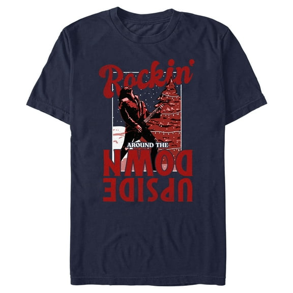 Netflix Men's Stranger Things Rockin' Around the Upside Down Graphic T-Shirt