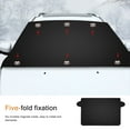 thumbnail image 6 of Podofo Car Windshield Snow Cover For Ice Frost, Winter Car Cover Windscreen Covers , Thicken Thickness Frost Guard For Most Cars SUVs And Small Trucks, 165X110 CM, 6 of 7