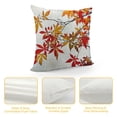 thumbnail image 4 of Qinduosi  Nature Throw Pillow Cushion Cover, Autumn Tree Branches Shaded Faded Tones Fall Season Botany Leaves Print, Decorative Square Accent Pillow Case,  White, 4 of 5