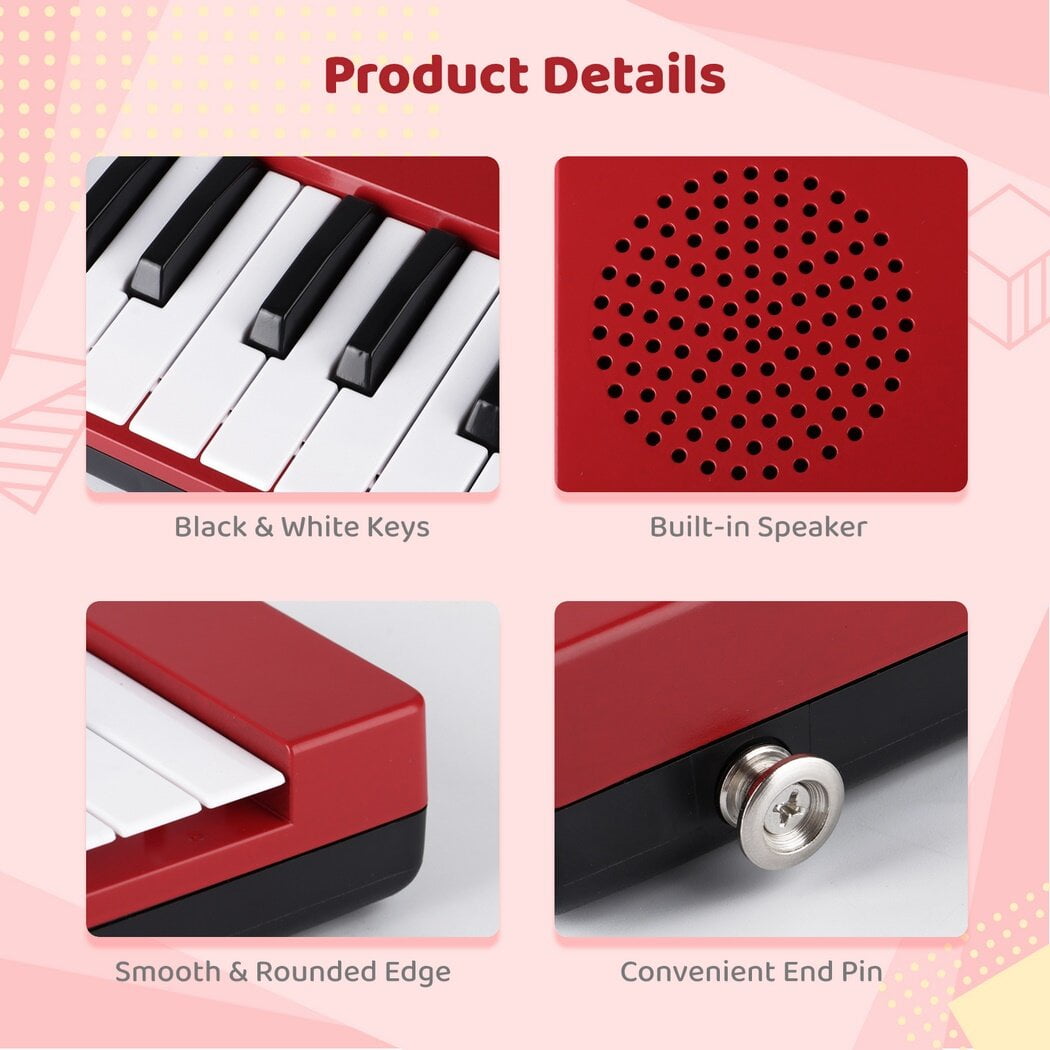 37-Key Electronic Piano for Kids, Portable Rechargeable 37-Key Electronic Piano for Kids, Portable Rechargeable